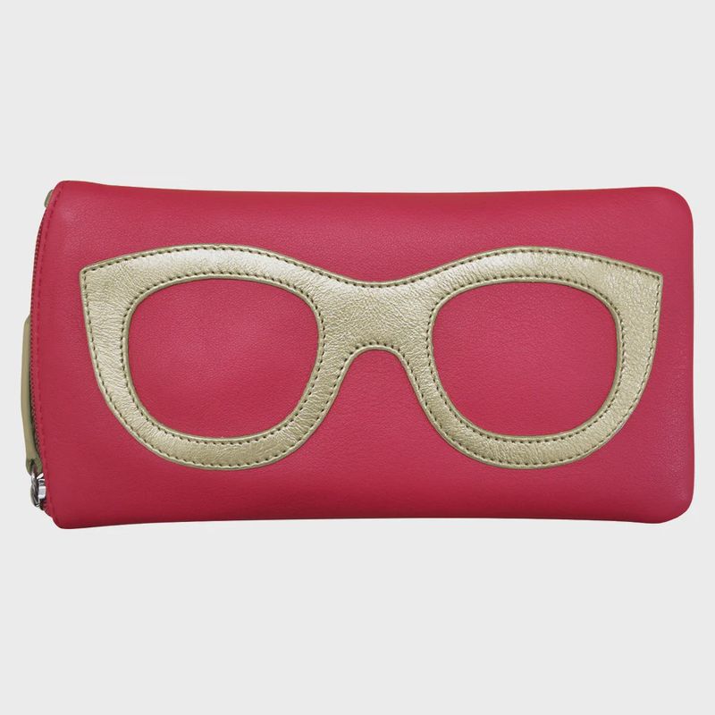 ILI Indian Pink/Light Gold Eyeglass Case