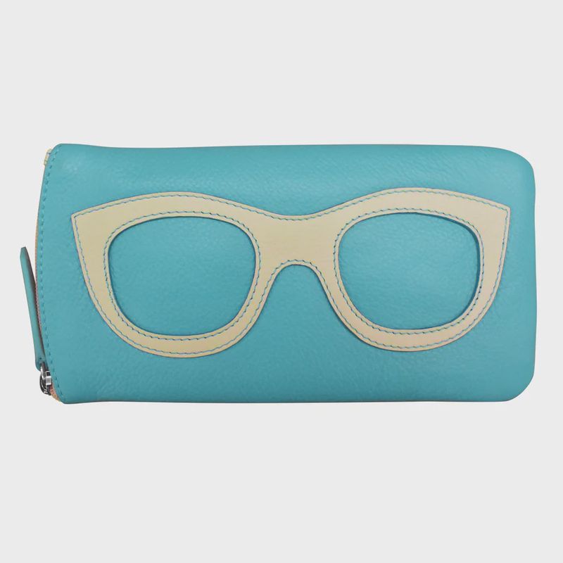 ILI Aegean Blue/Bone Eyeglass Case