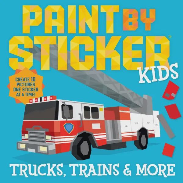 WMP Paint by Sticker Kids: Trucks, Trains &amp; More