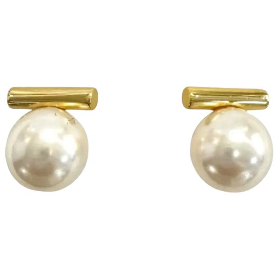 SG Shell Pearl Bar Earring