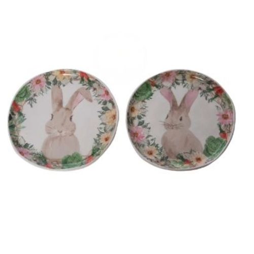 TRA Bunny Appetizer Plate with Spreader