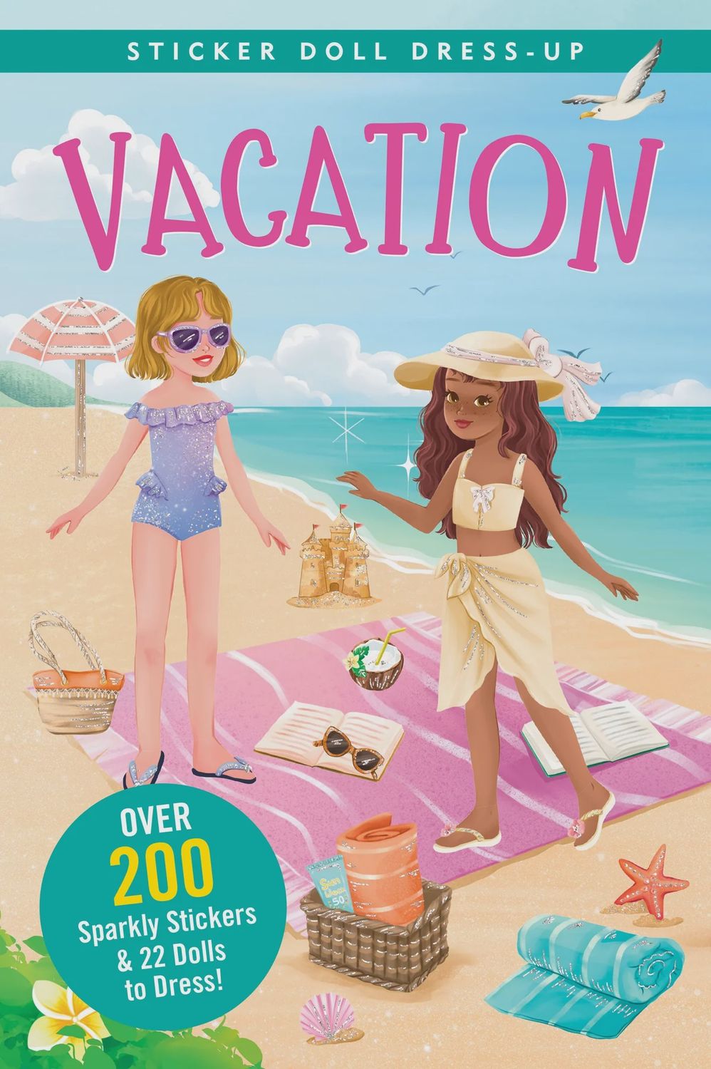 PP Vacation Sticker Doll Dress-Up Book