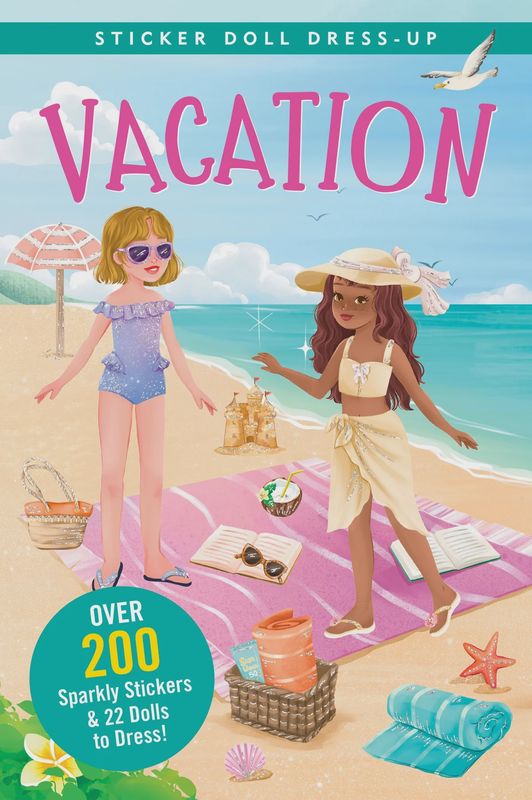 PP Vacation Sticker Doll Dress-Up Book