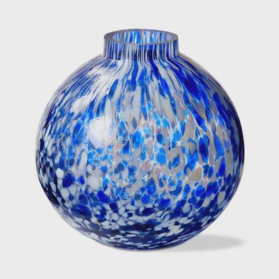 TA Blue Confetti Bud Vase
