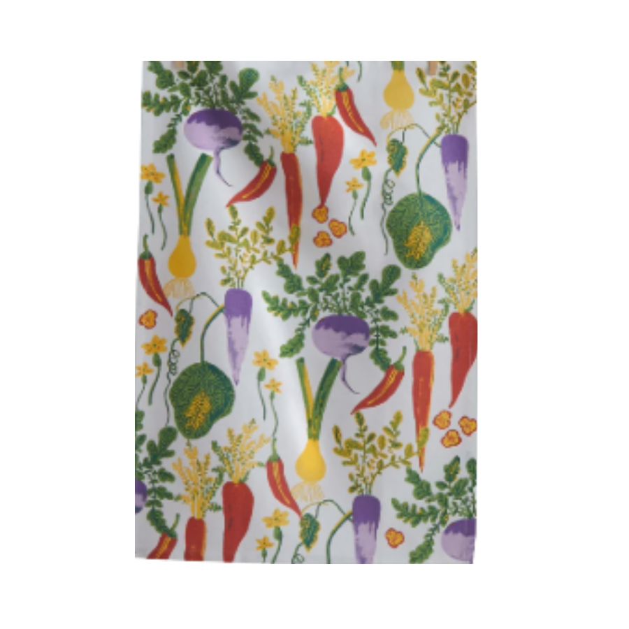 TA Tossed Veggies Dishtowel S/2