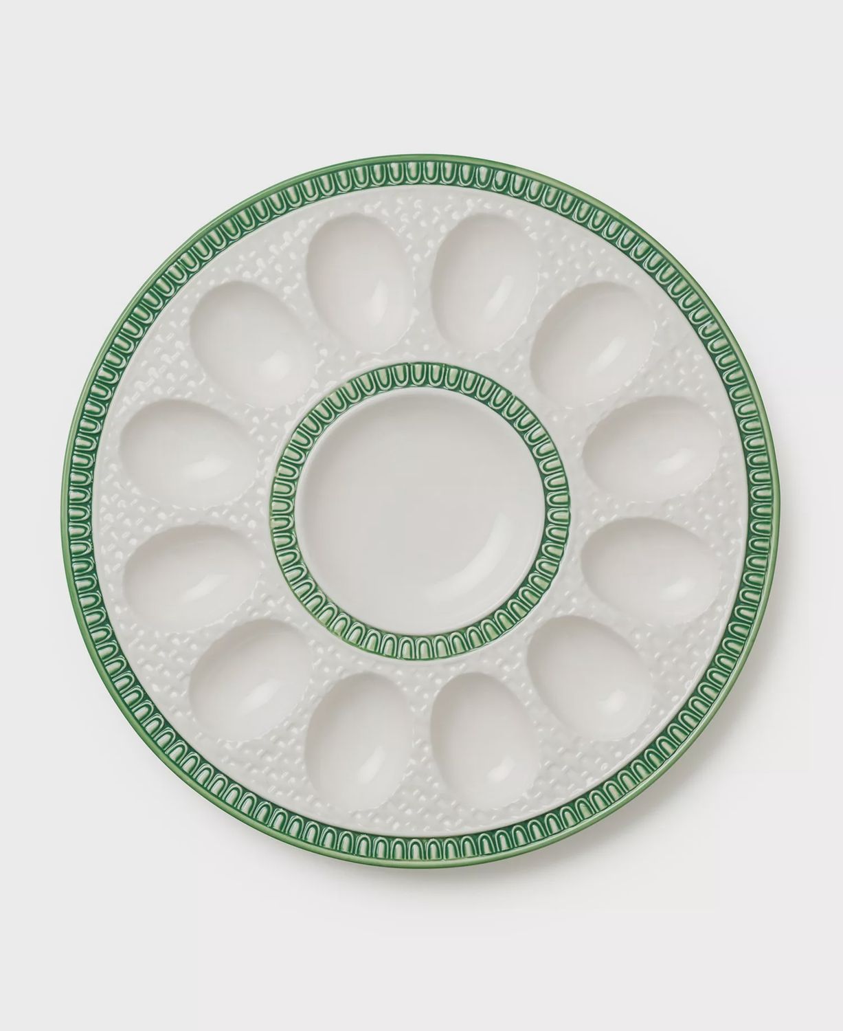 CI Le Jardin Embossed Rattan Egg Plate