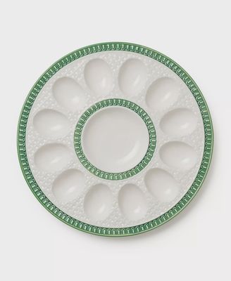 CI Le Jardin Embossed Rattan Egg Plate