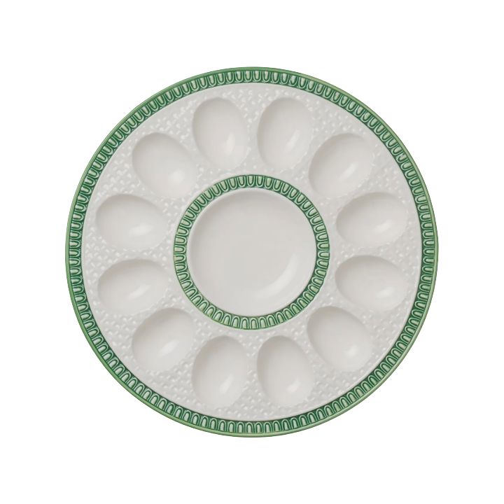 CI Le Jardin Embossed Rattan Egg Plate