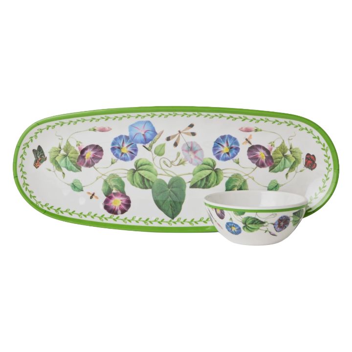 CI Mirabella Melamine Oval Tray with Dip Bowl