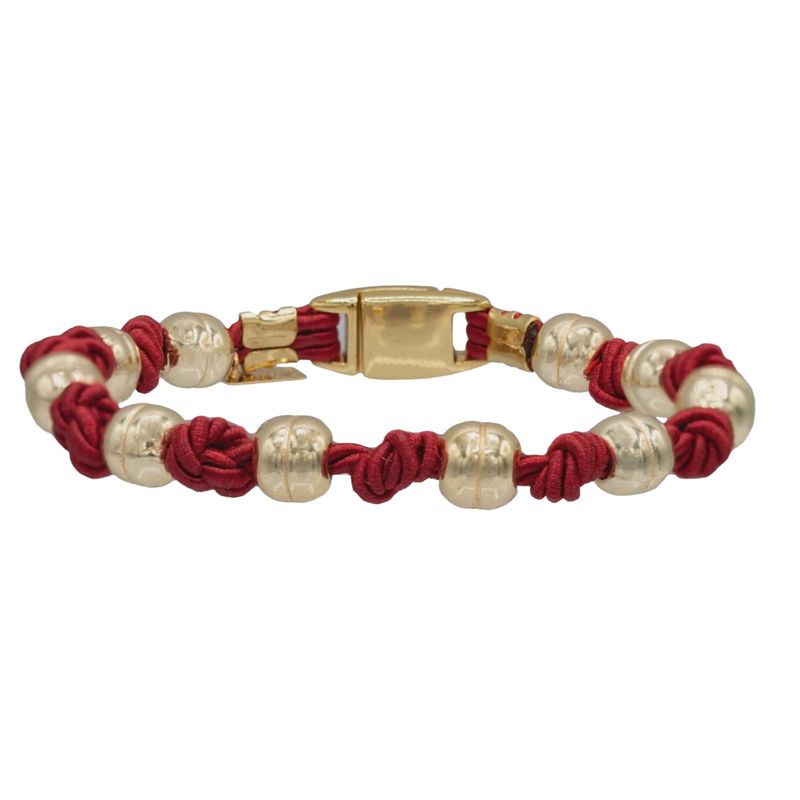 MAM Burgundy Sue Silk Knotted Bracelet