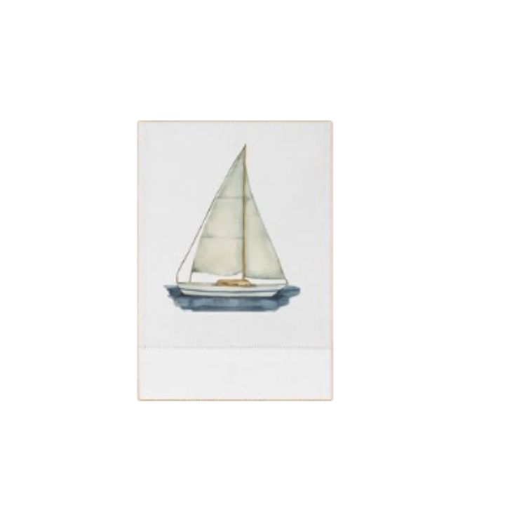 JU Sailboat Tea Towel