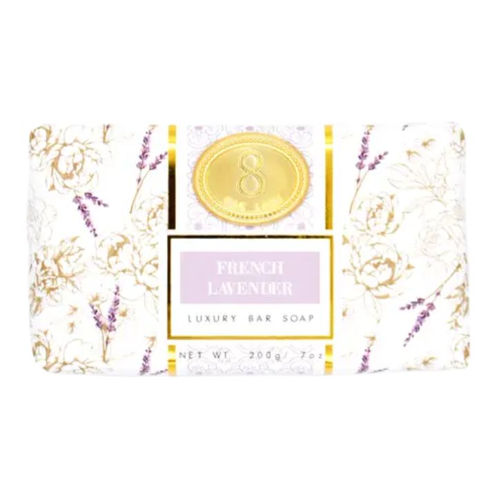8O French Lavender Luxury Bar Soap