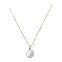 GJ Alluring Gold Mother of Pearl Necklace