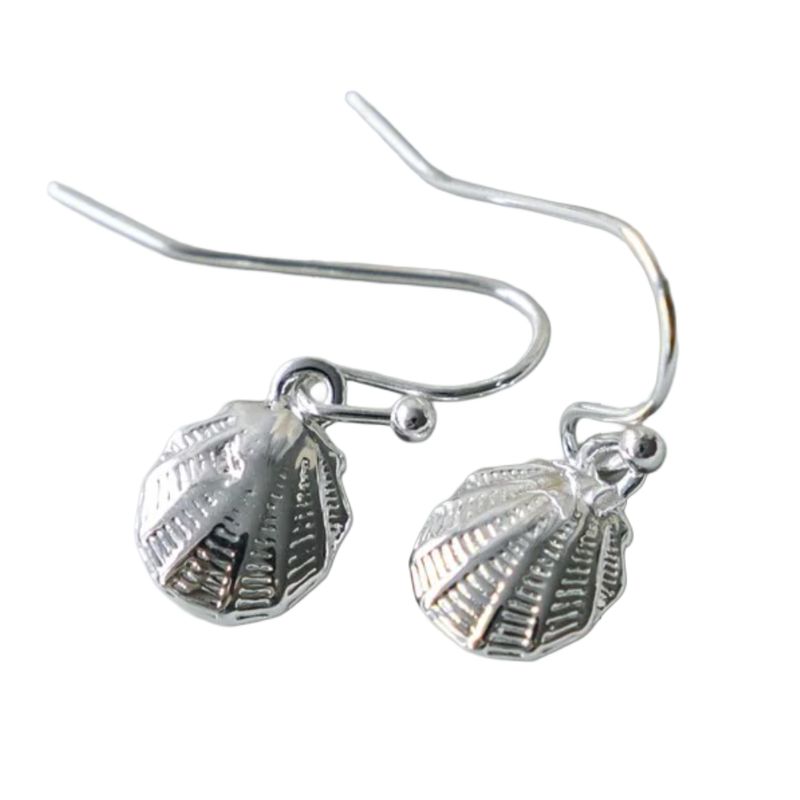 GJ Happy Clam Silver Earrings