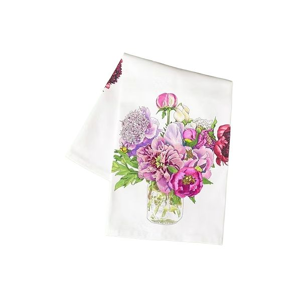 VC Peak Peonies Tea Towel