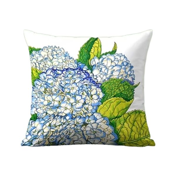 VC Blue Hydrangea Accent Pillow