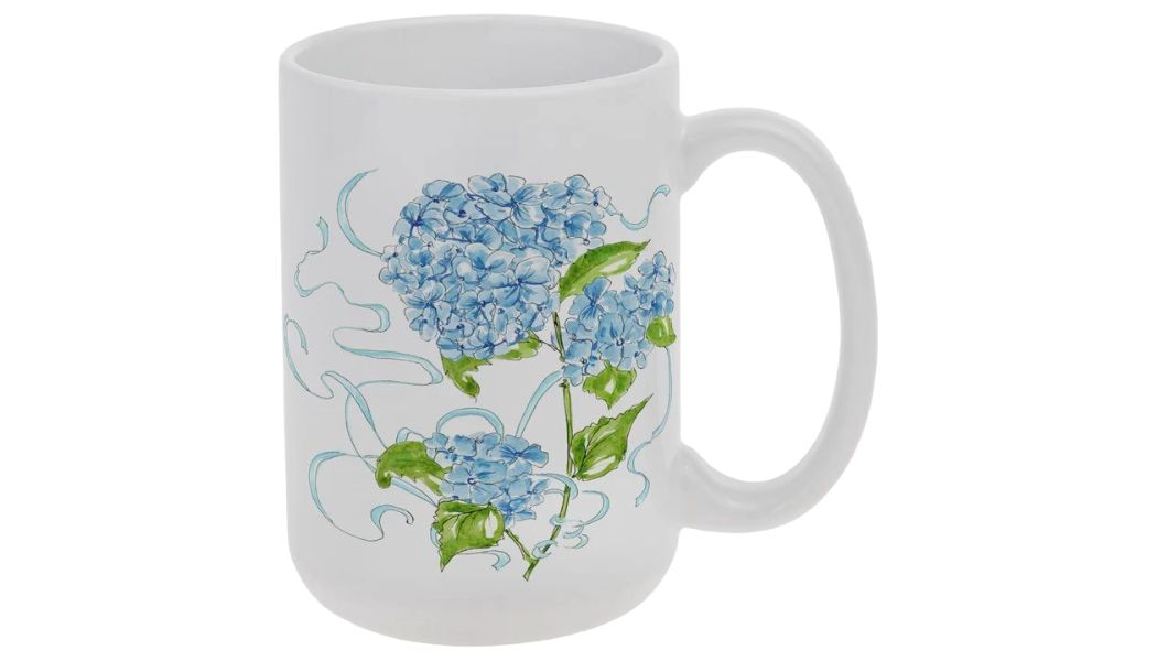 BI Hydrangea Ribbon Mug