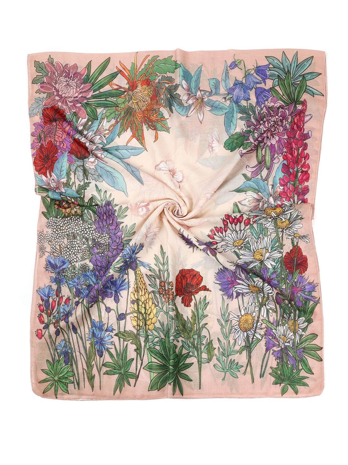 JC Multicolor Wildflower in Full Bloom Scarf