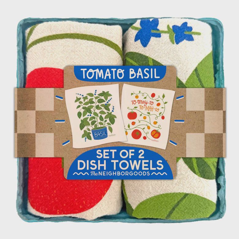 TN Tomato Basil Towel Set/2