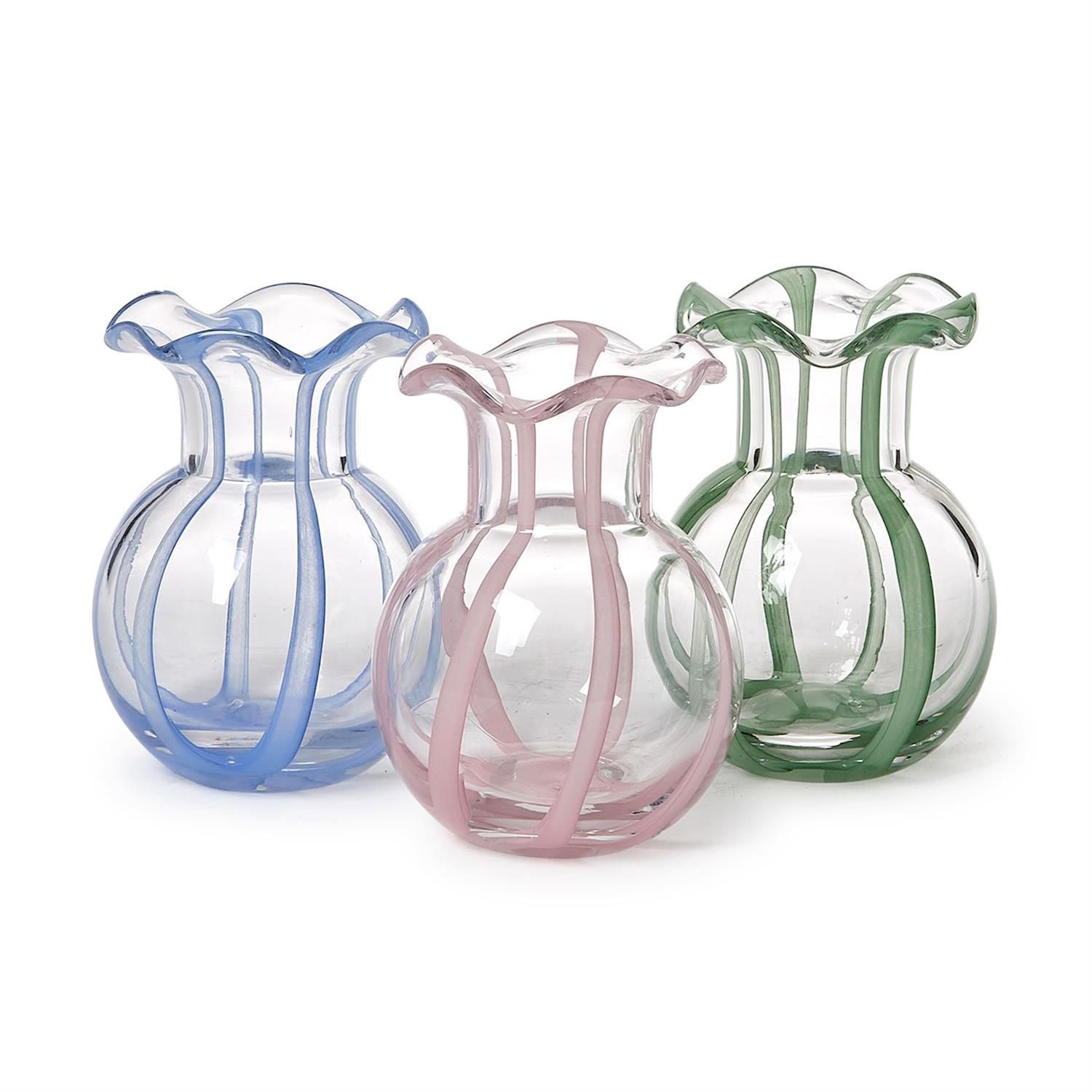 TC Ruffled Ribbon Vase, Asstd.