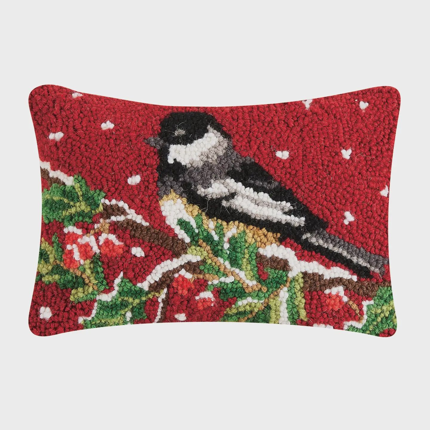 PH Chickadee on Branch Hook Pillow