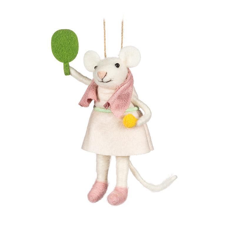 AB Pickleball Mouse Ornament