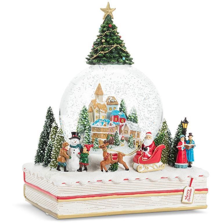 AB Village &amp; Book Snow Globe