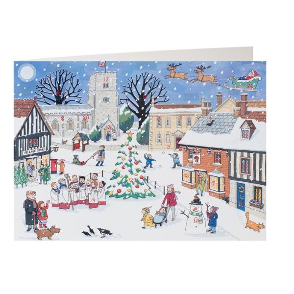 AG Christmas in the Village Advent Calendar Card