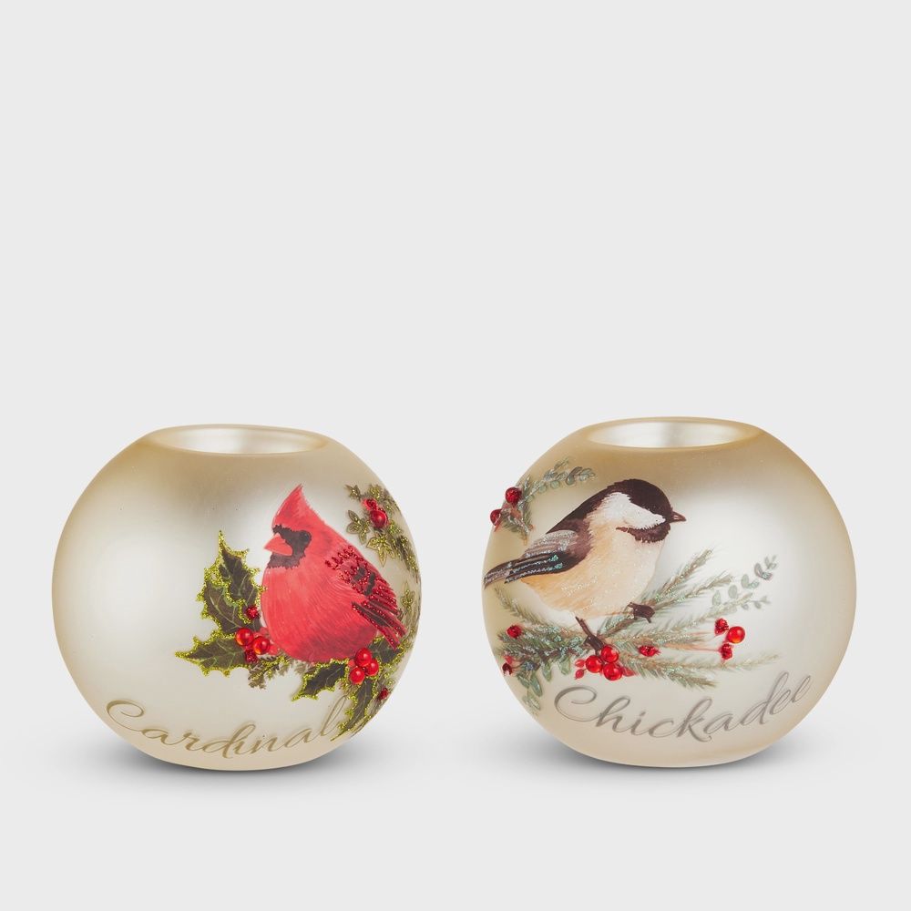 RAZ Frost Song Ball Tealight Holder