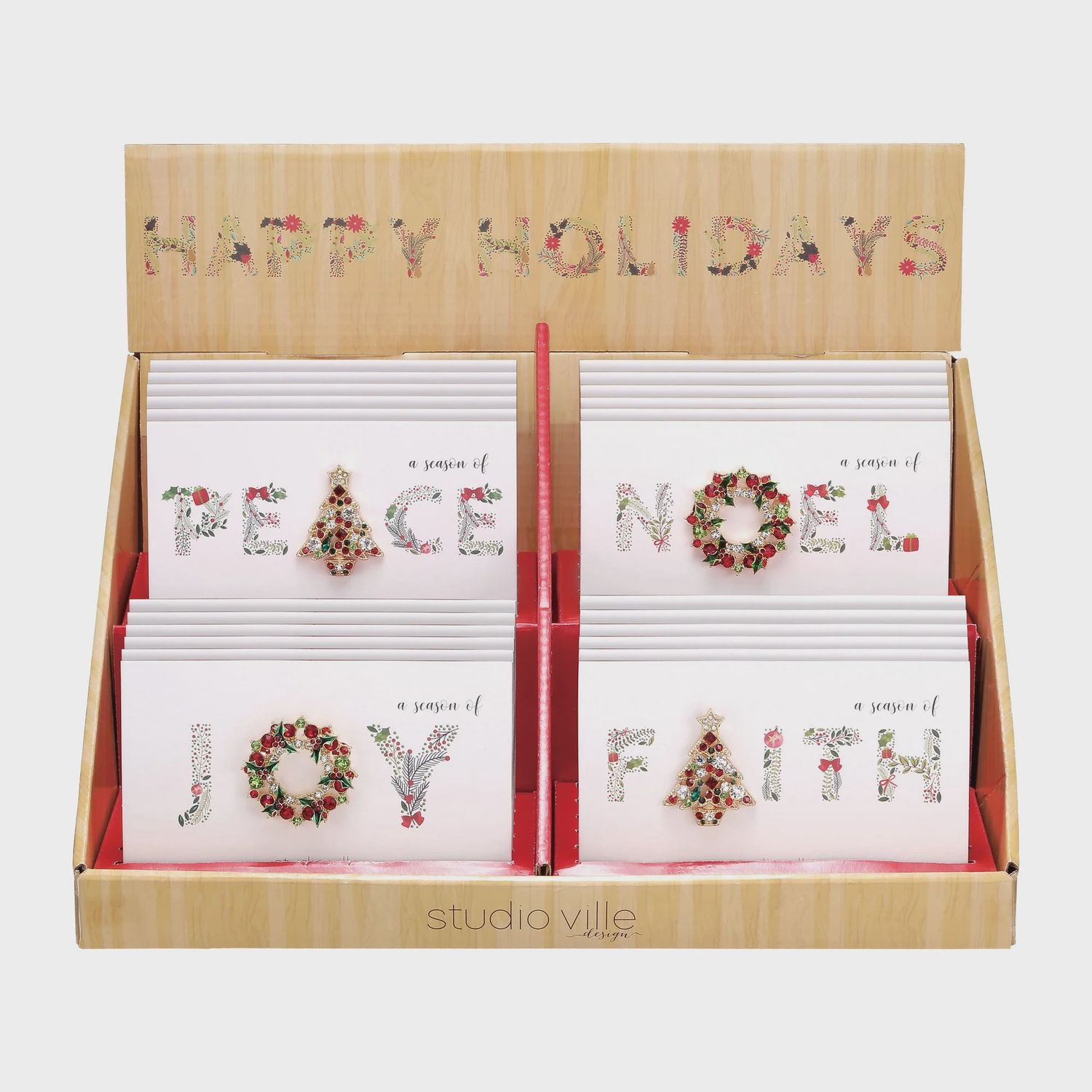 TRA Christmas Glitter Pins