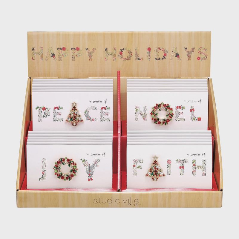 TRA Christmas Glitter Pins