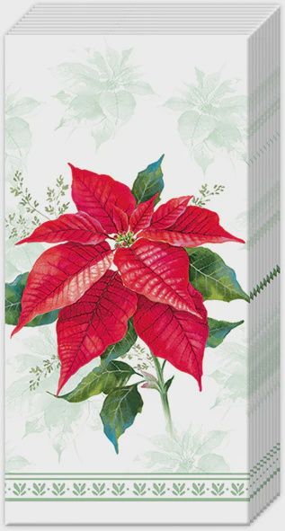 BI Classic Pointsettia Pocket Tissue