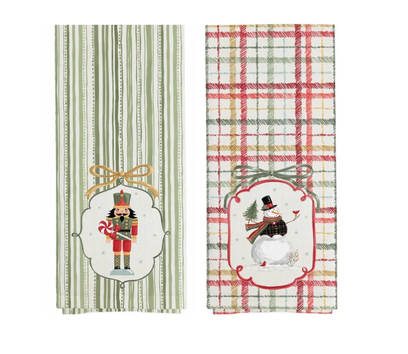 BI Frosty Fun Tea Towel S/2