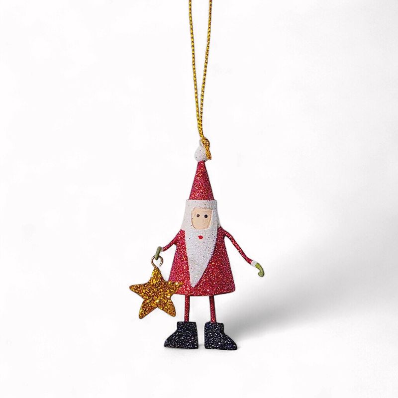 DG Tin Mini Santa Ornament