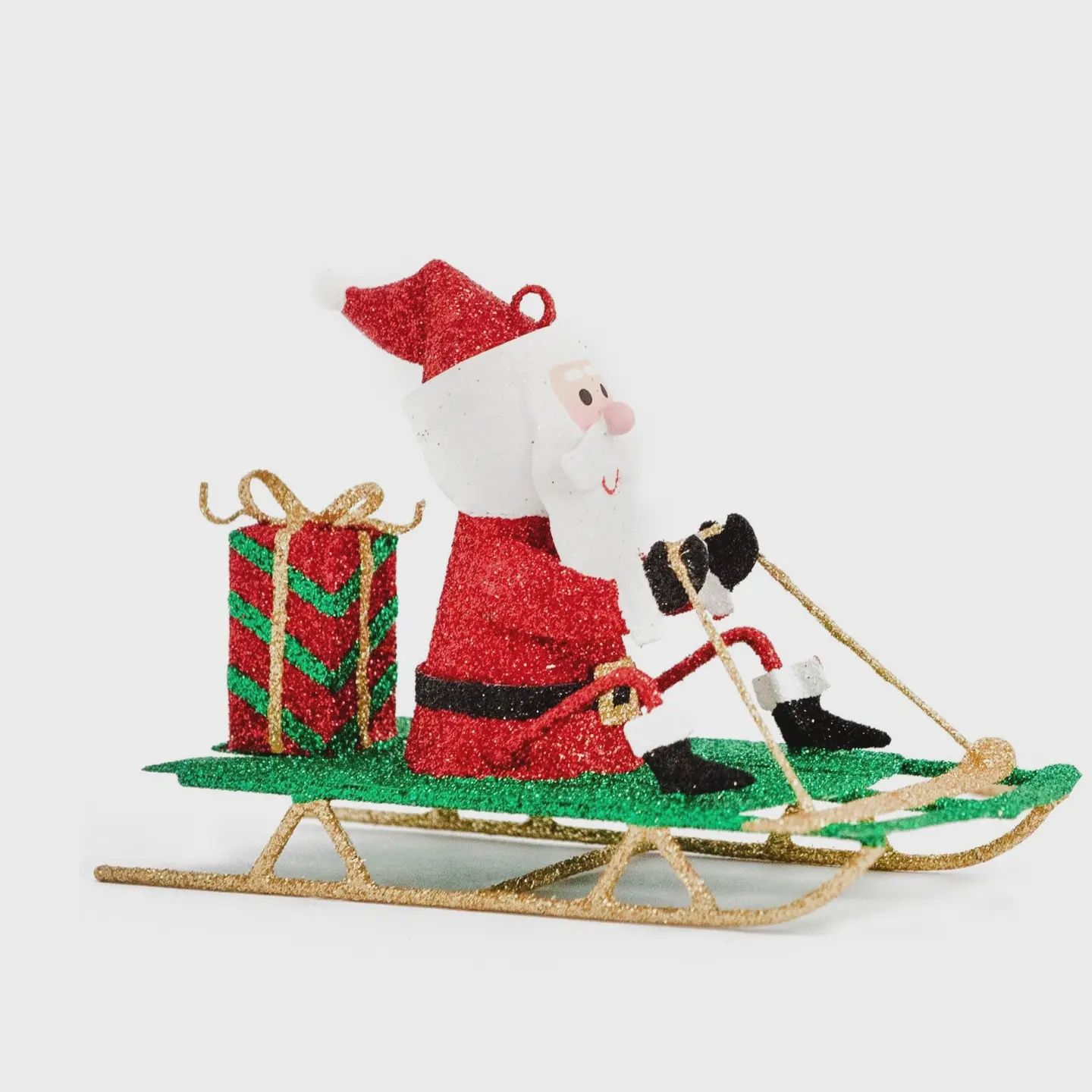 DG Santa on Sled Ornament