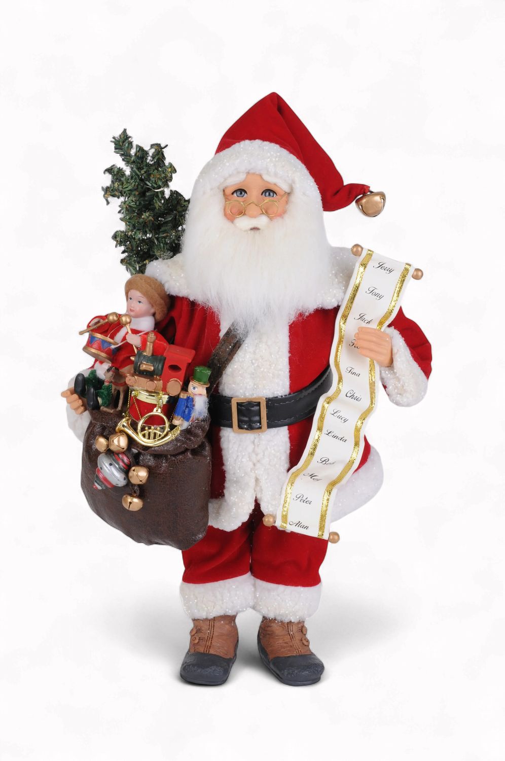 KDO Lighted Vintage Toy Bag Santa