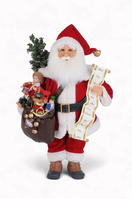 KDO Lighted Vintage Toy Bag Santa