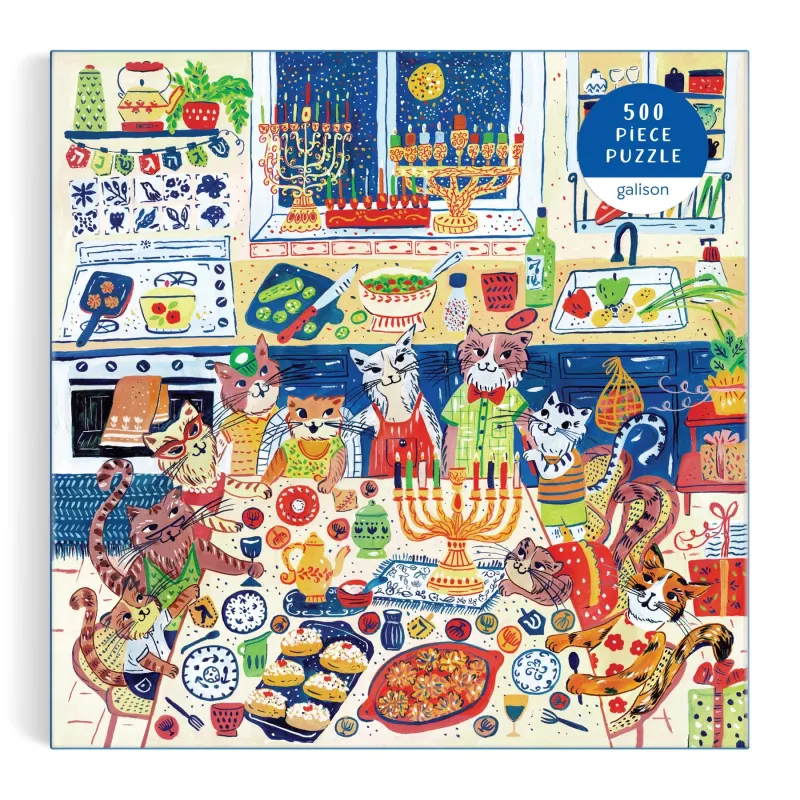 CB Happy Hanukcats 500 Piece Puzzle