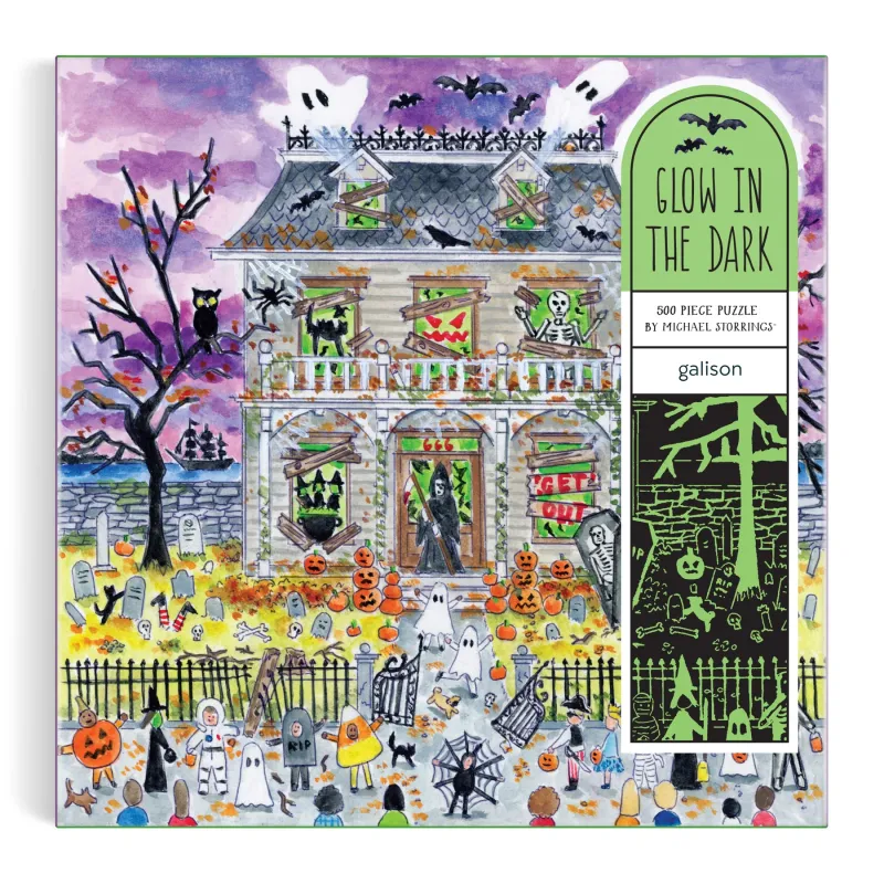 CB Haunted House 500 Piece Glow in the Dark Puzzle