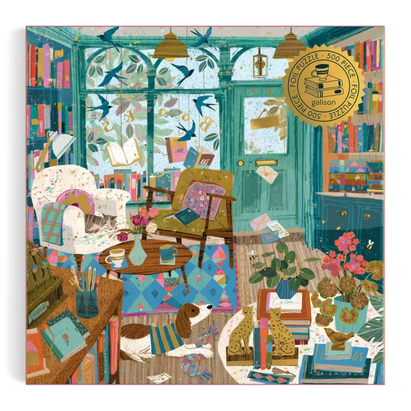 CB Bookshop Afternoon 500 Piece Foil Puzzle
