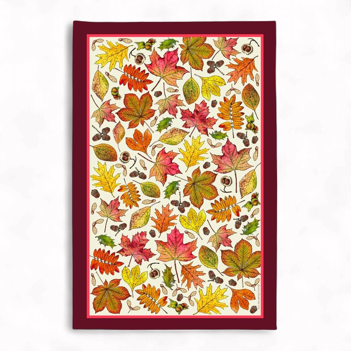 BRI Fall Leaves Tea Towel