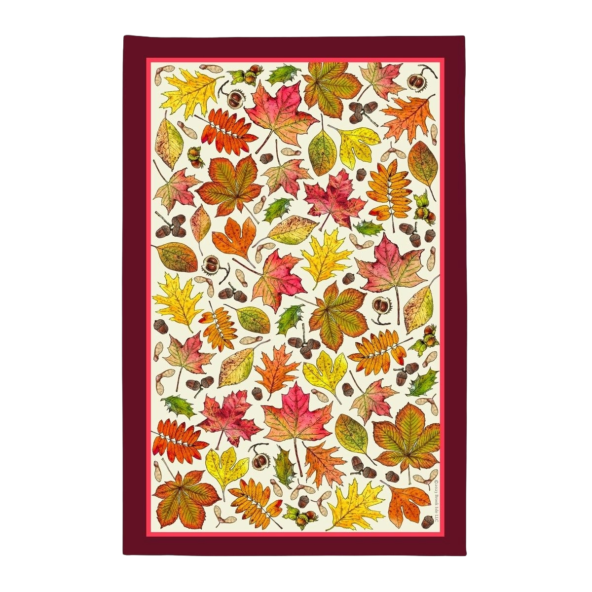 BRI Fall Leaves Tea Towel