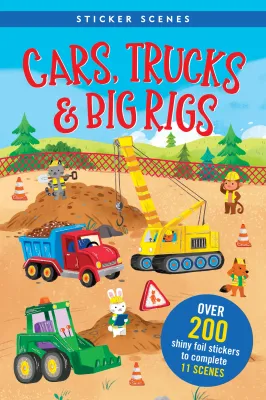 PP Cars, Trucks &amp; Big Rigs Sticker Scene Book