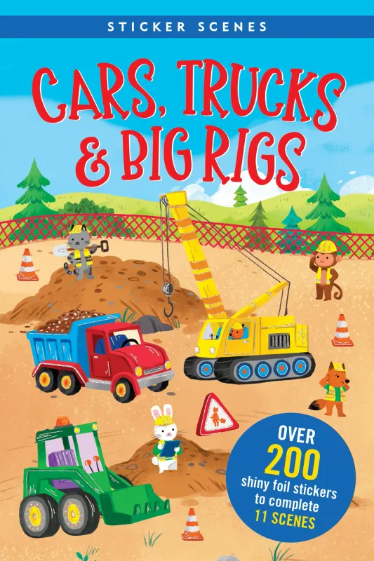 PP Cars, Trucks &amp; Big Rigs Sticker Scene Book