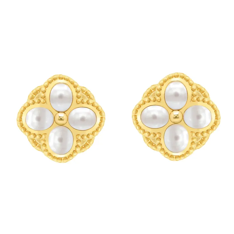 MAM Musa Post Stud Earrings - Mother of Pearl