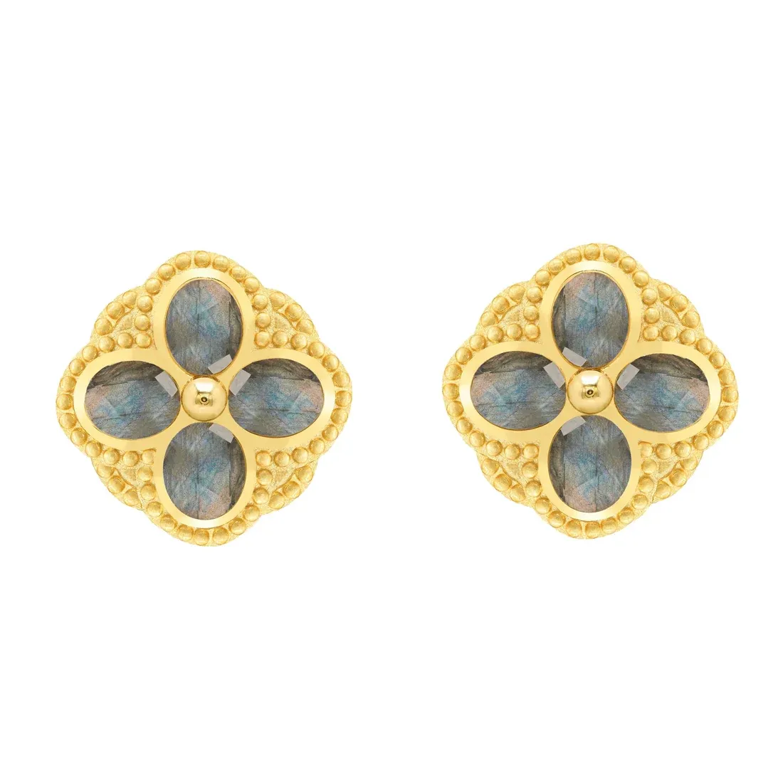 MAM Musa Post Stud Earrings - Labradorite