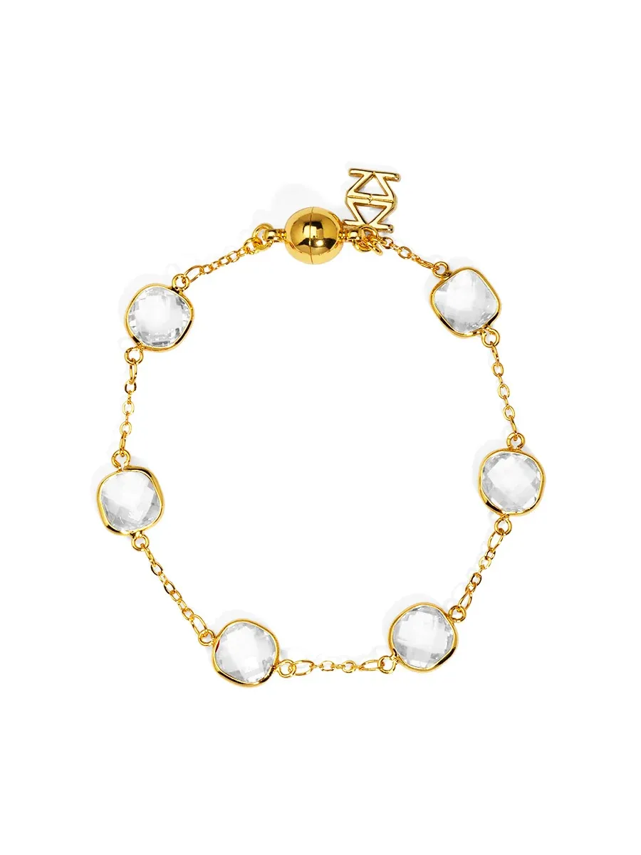 ZE Crystal Bracelet in Clear