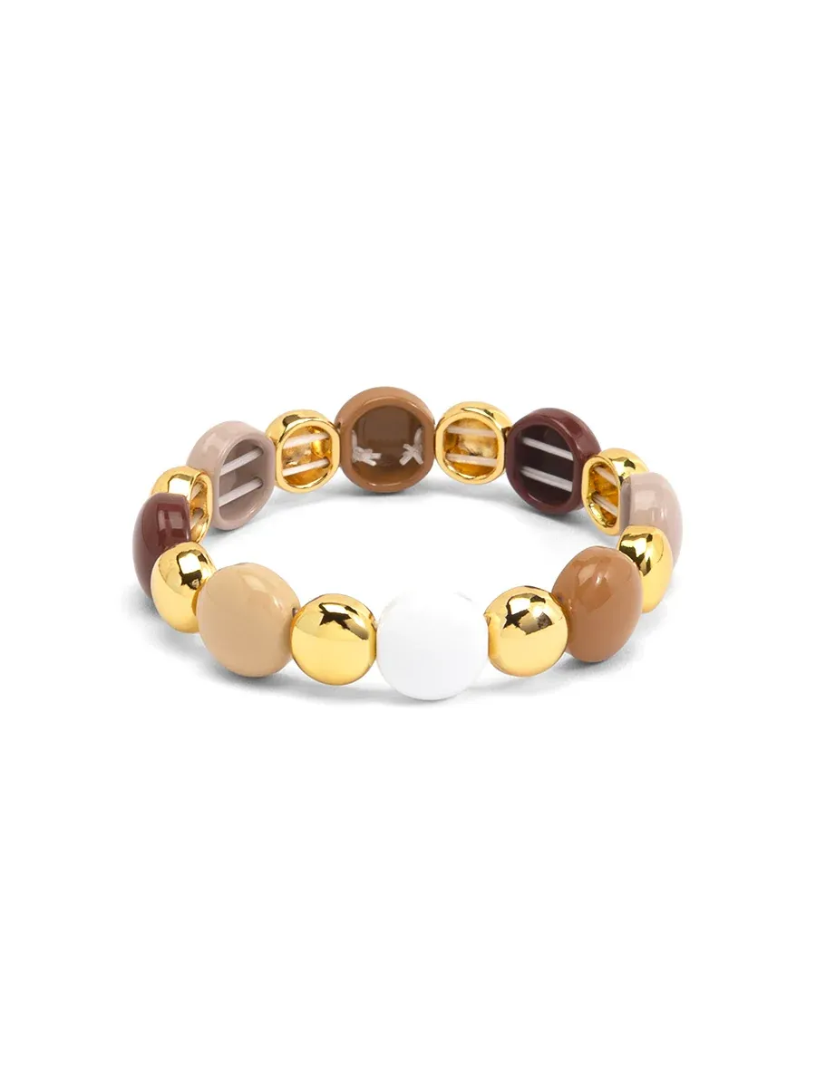 ZE Marissa Stretch Beige Bracelet