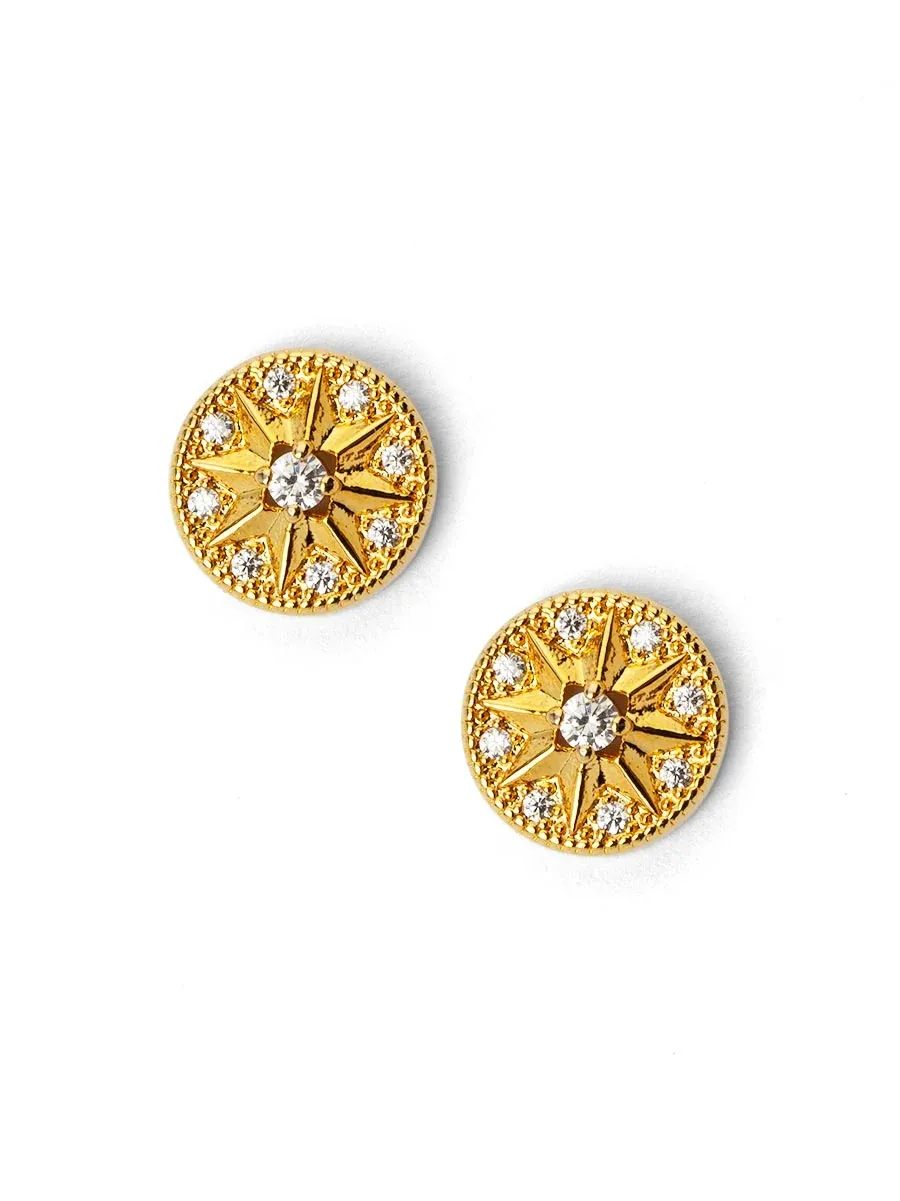 ZE Crystal Starburst Stud Earring