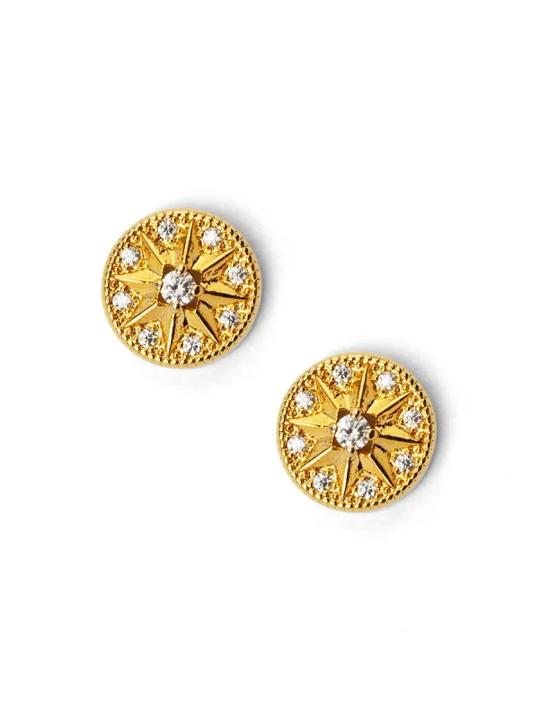 ZE Crystal Starburst Stud Earring